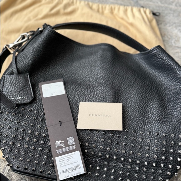 BURBERRY STUDSNEW MEDIUM SUSANNA HOBO BAG - Picture 5 of 14